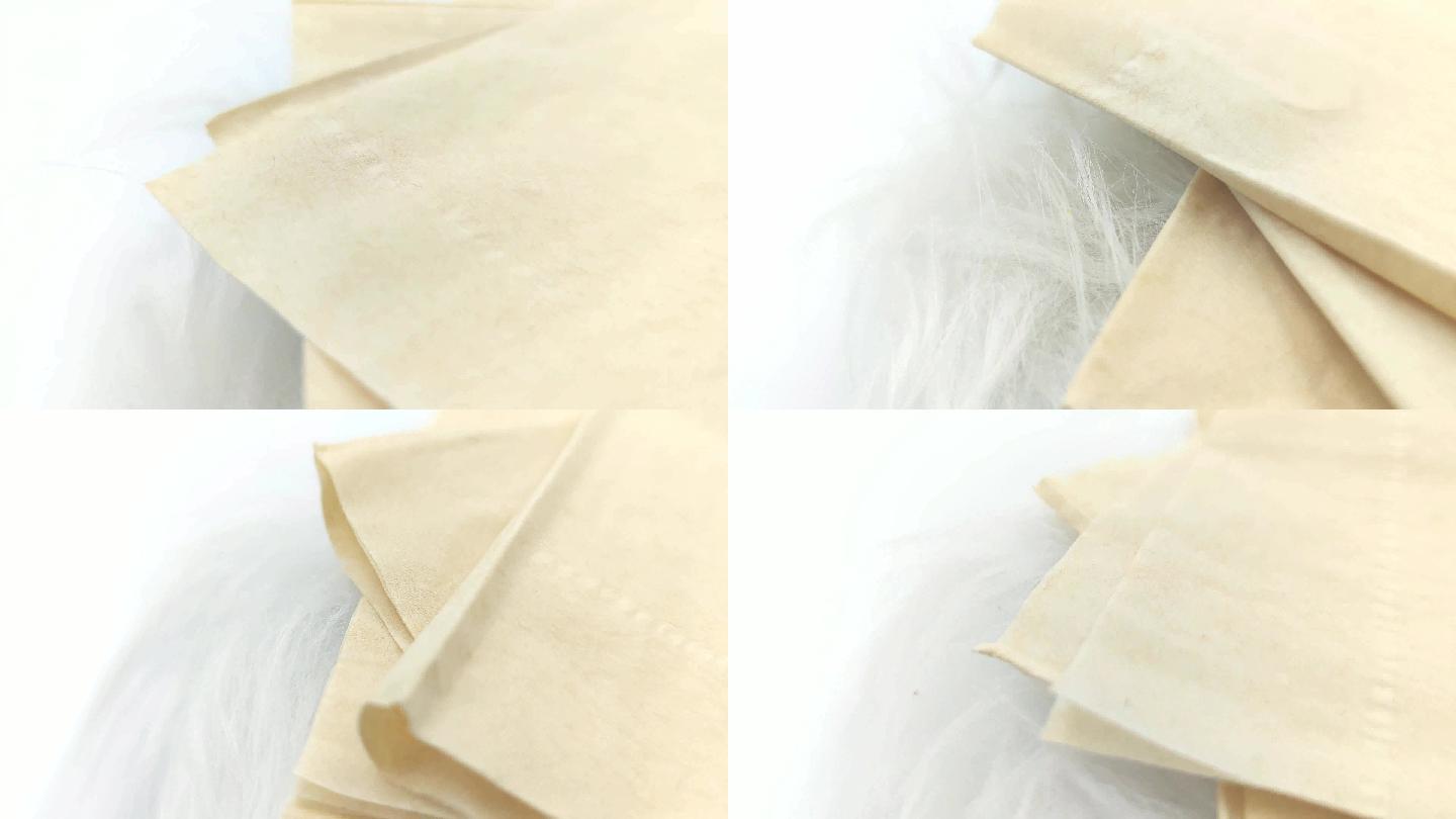 餐巾纸卫生纸手纸纤维纸质质感