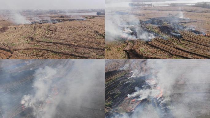 4K·焚烧秸秆环境污染农村破坏