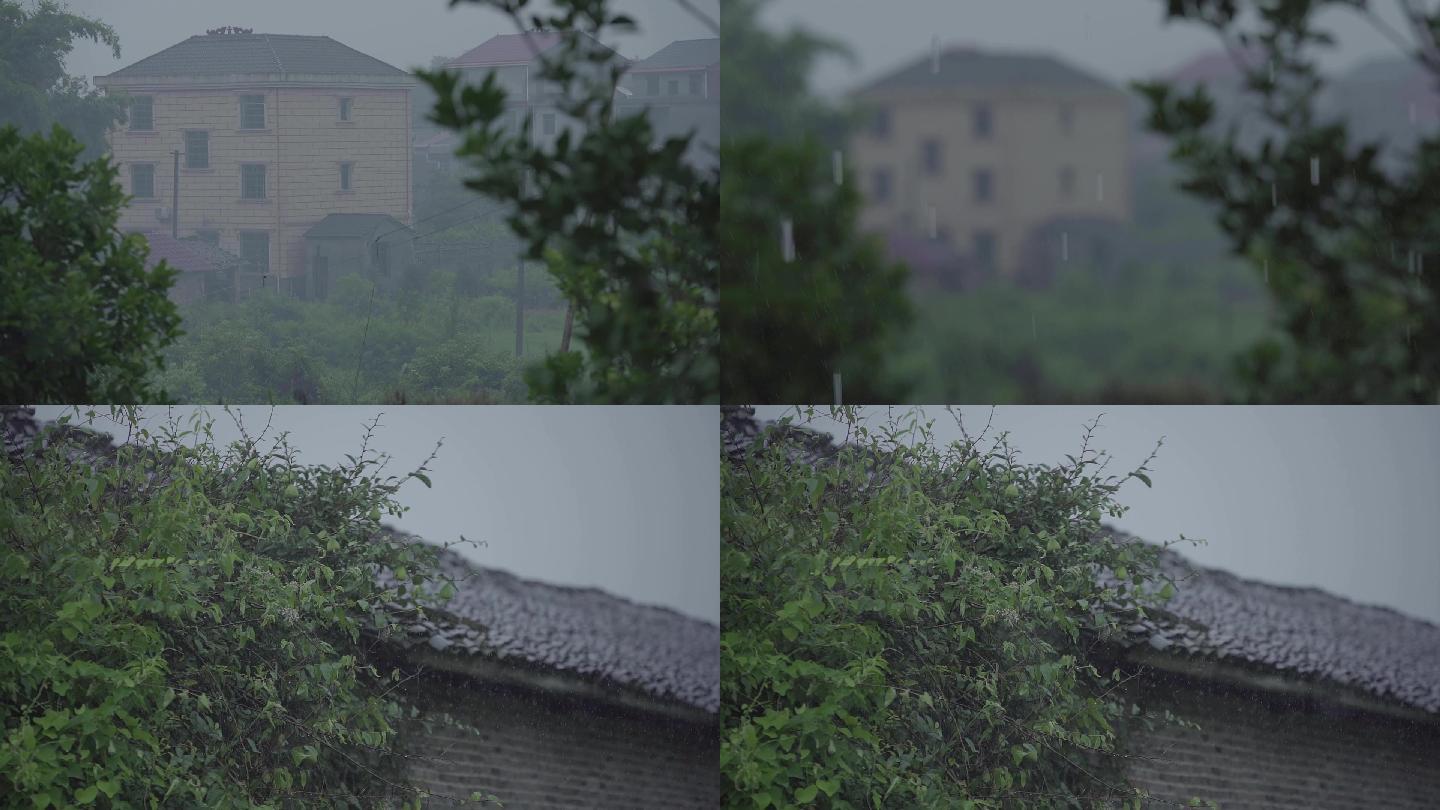 南方山村下雨