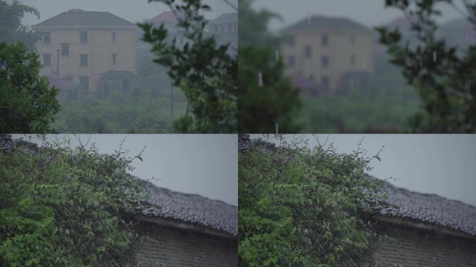 南方山村下雨