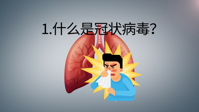 预防新型冠状病毒MG动画AE模板