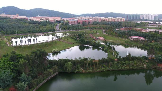 昆明呈贡大学城云南大学航拍