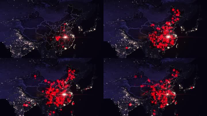 武汉疫情蔓延疫情地图变化计算机模拟
