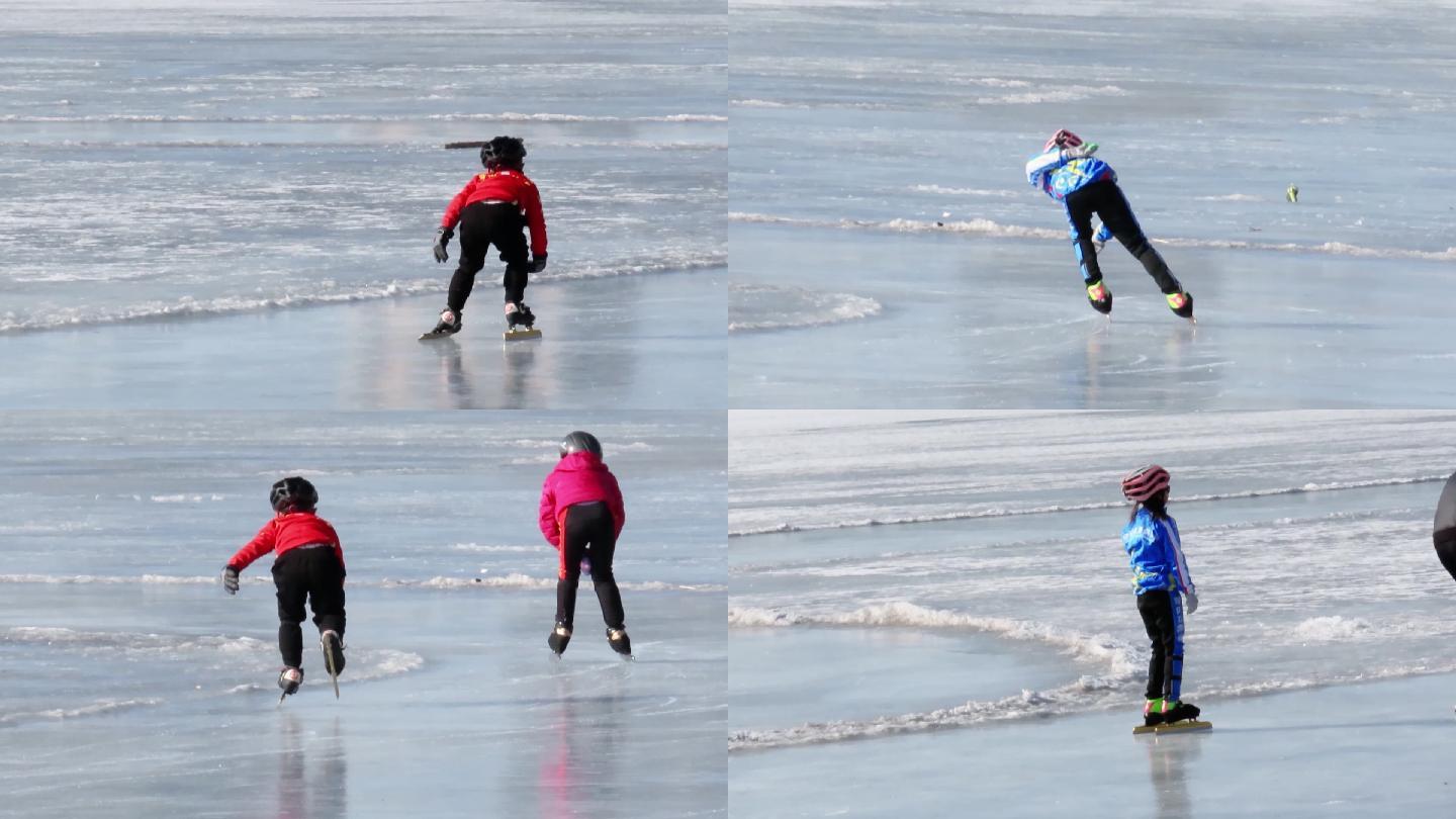 小学生滑冰