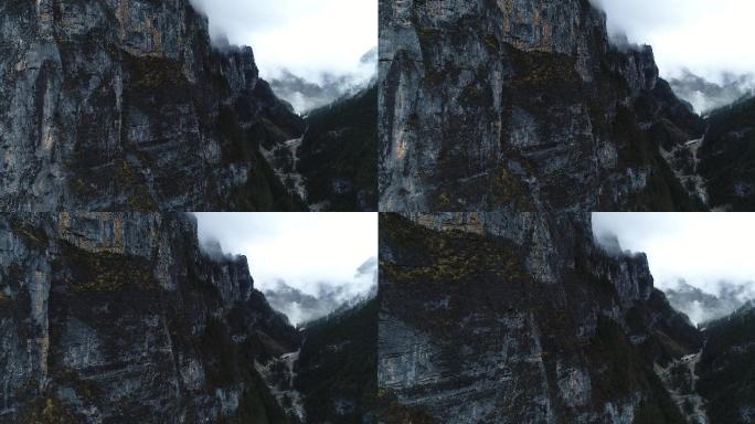 壮观大峡谷峭壁断崖航拍