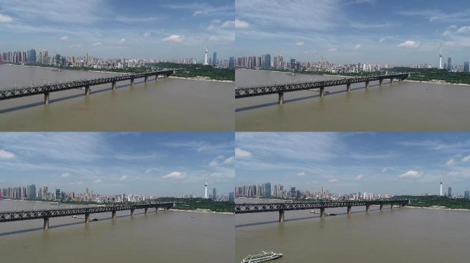 武汉长江大桥航拍