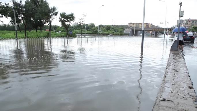 北京2018年8月的大雨水灾自然灾害