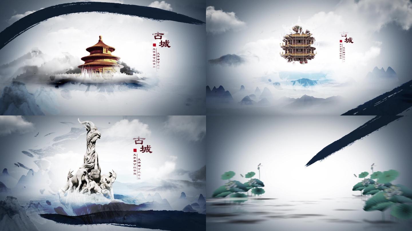 【原创】大气震撼中国文化水墨片头AE模板
