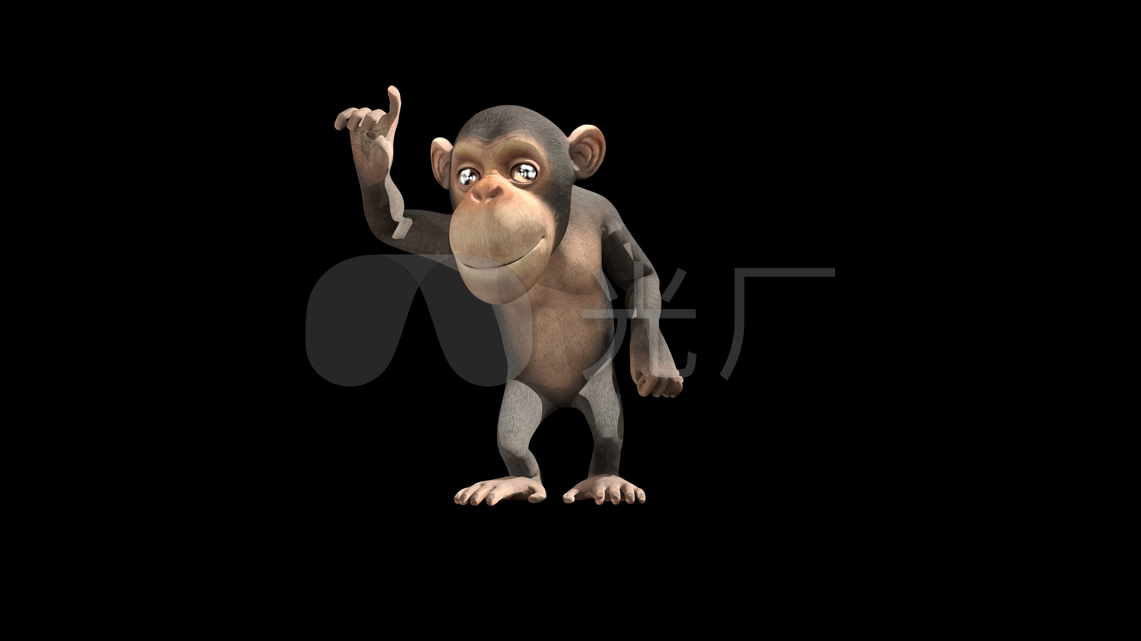 大猩猩转圈跳舞