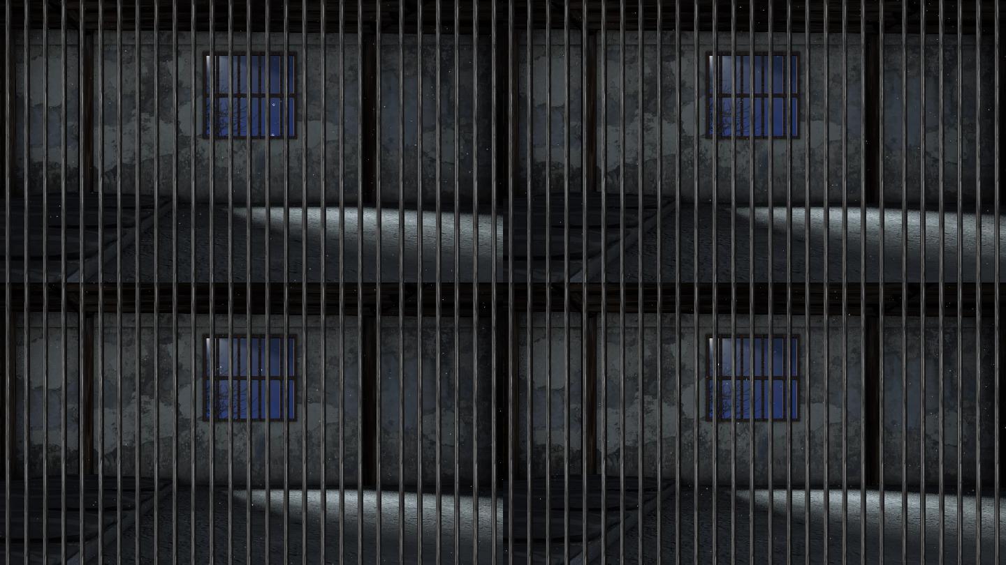 夜晚飘雪监狱朗诵表演舞台背景