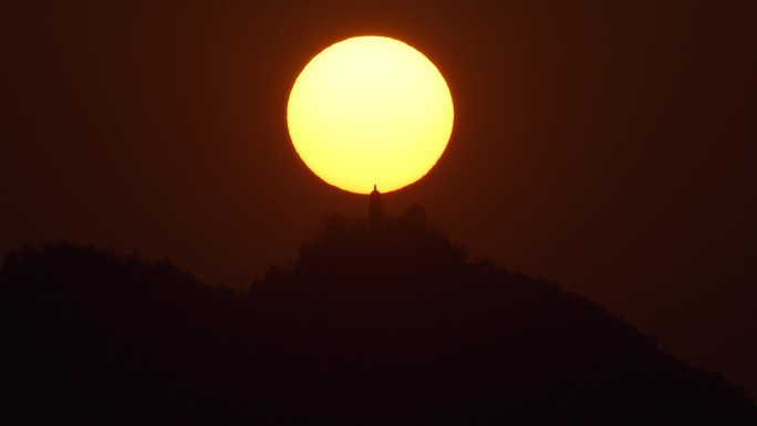 丽水金山日落