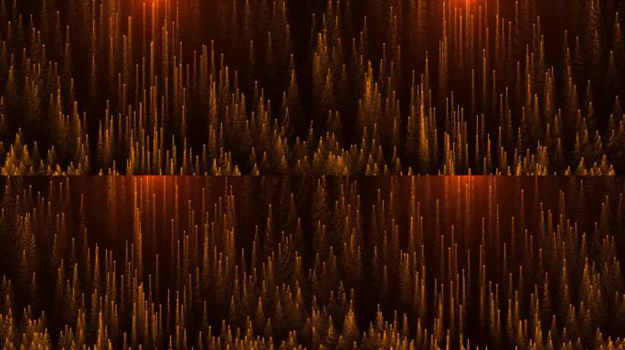 1824 4K动态金红粒子流飞升