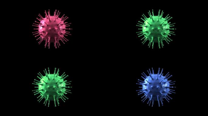 新型冠状病毒带通道3种颜色