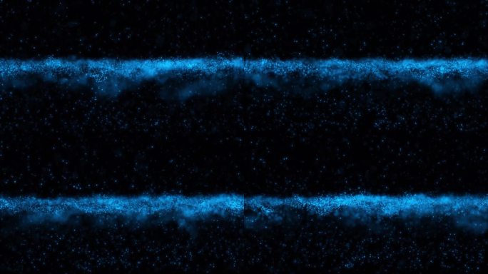1832 4K唯美蓝色光效粒子动态