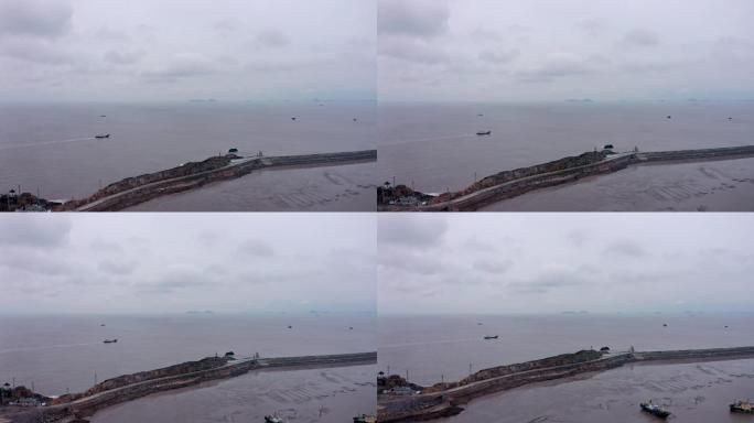 温岭石塘渔港航拍