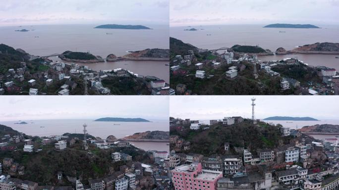 温岭石塘渔港航拍