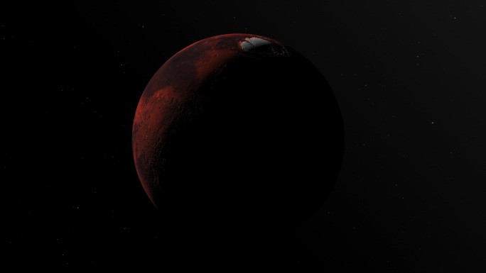 火星宇宙星球银河星球Mars1分钟循环