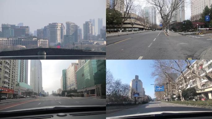 杭州冠状病毒防疫时超市街道西湖火车站街拍
