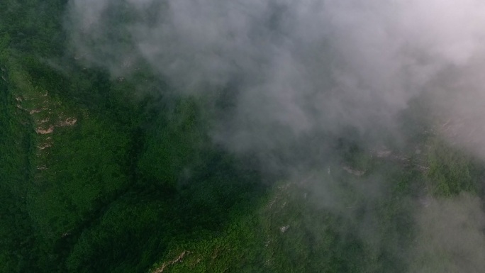 祖国河山航拍云上云层风景