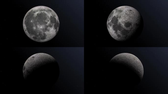 月球宇宙星空1分钟循环