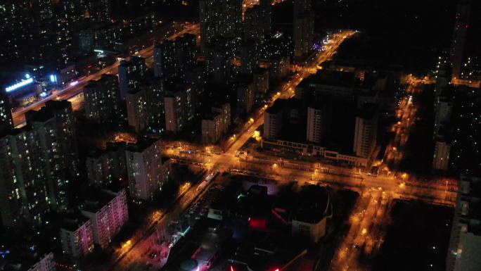 济南领秀城片区夜景