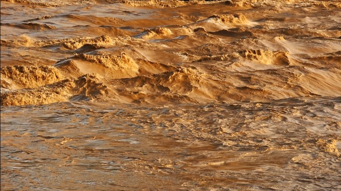 黄河水流淌视频