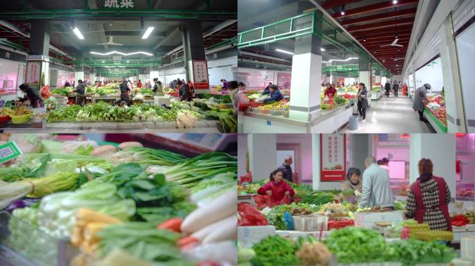 【高清视频】菜市场农贸市场卖菜