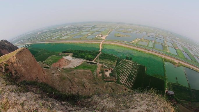鱼眼镜头下的陕西黄河湿地公园01