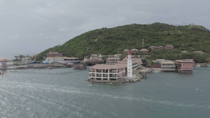 海岸线海岛旅行海南分界洲岛4K航拍