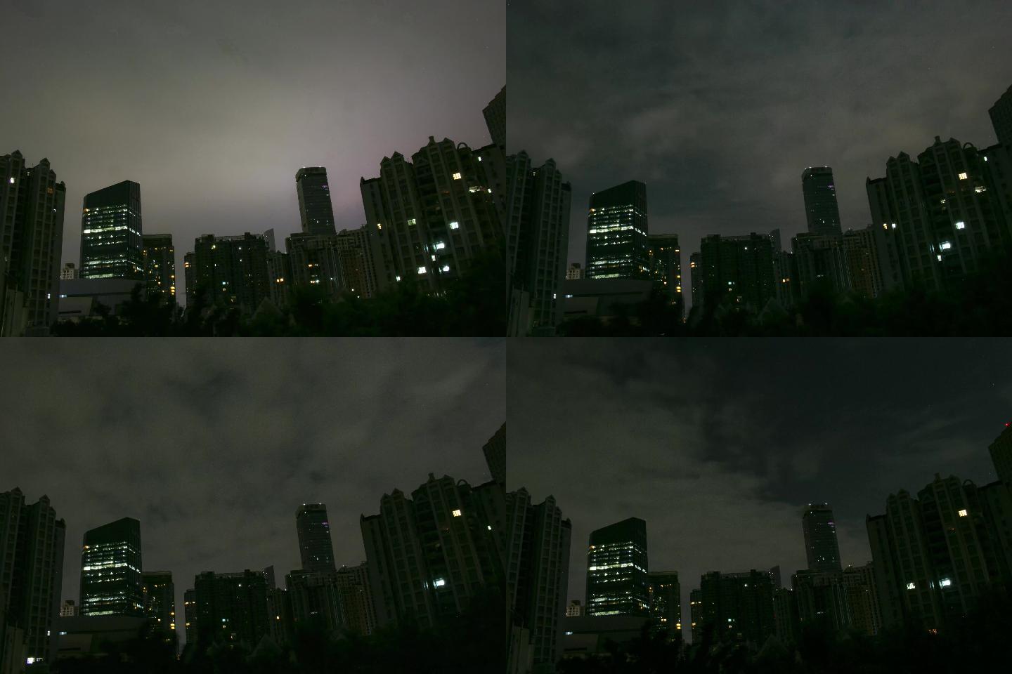 4K延时拍摄，广州天河都市夜景万家灯火