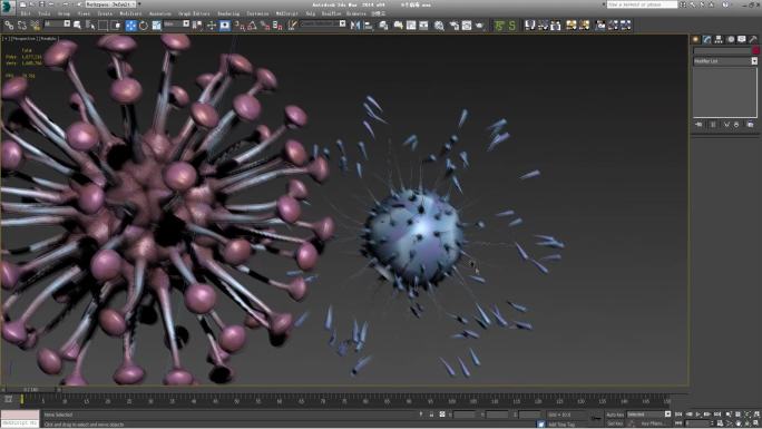 3dmax医学病毒模型
