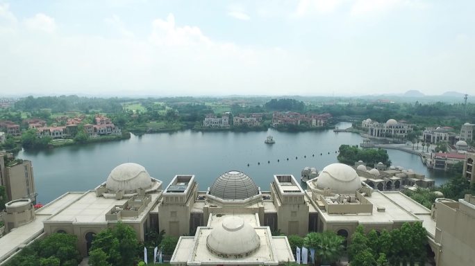 2.7K航拍广东省清远狮子湖5