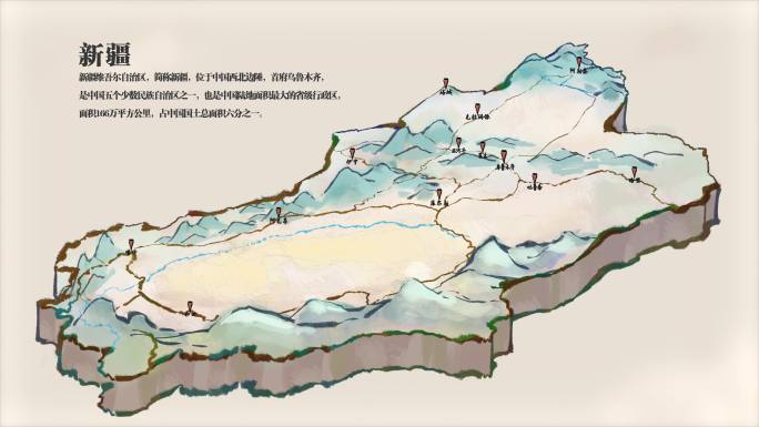 新疆旅游地图