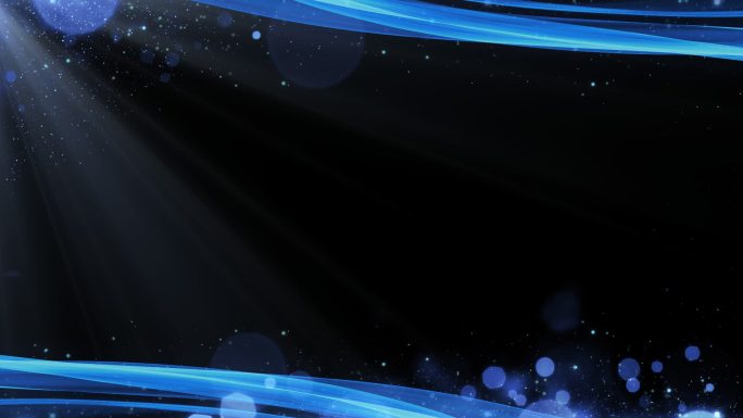 蓝色企业科技边框遮罩-无缝循环带透明通道