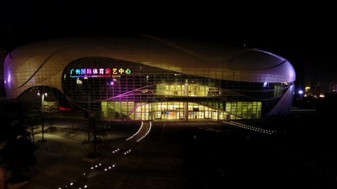4K航拍广州国际体育演艺中心6