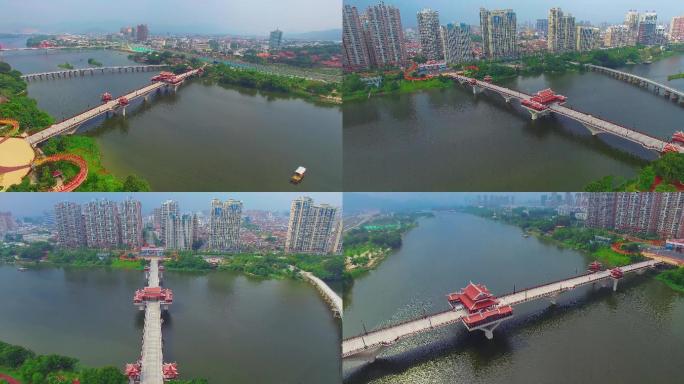 漳州中山桥彩虹桥九龙江4K航拍
