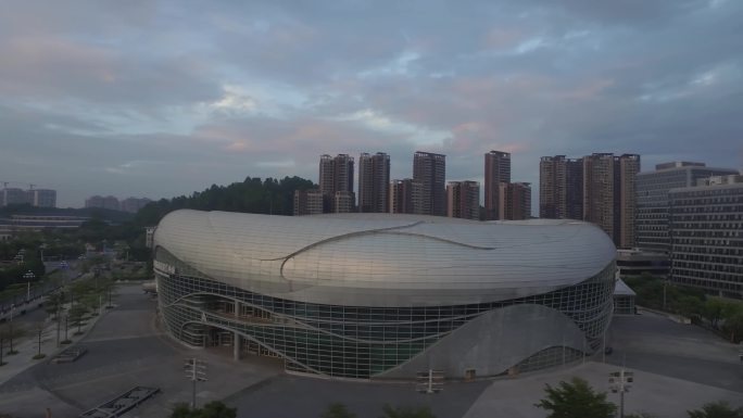 4K航拍广州国际体育演艺中心1