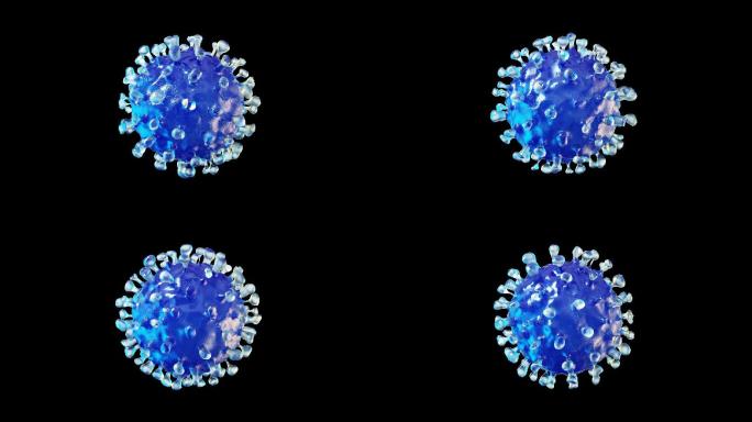 冠状病毒动画细胞循环