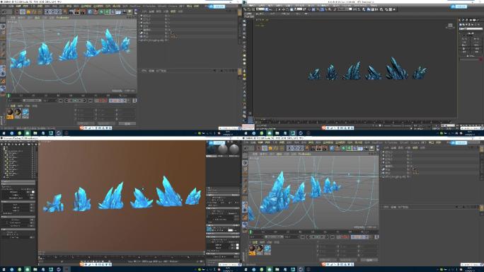 C4D+3dsmax+fbx-冰锥冰刺