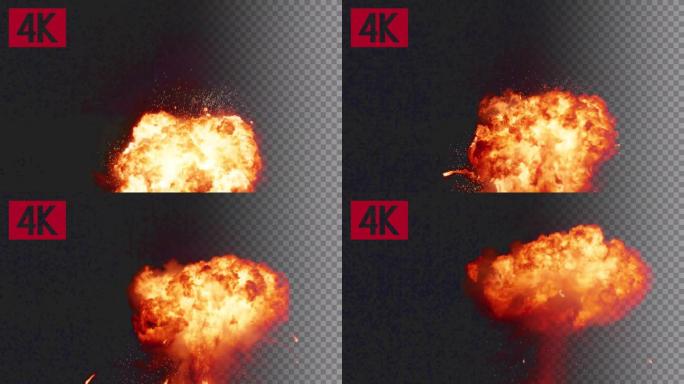 4K爆炸53号-剧烈爆炸轰炸
