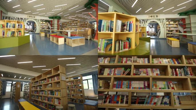 学校图书馆阅览室空境