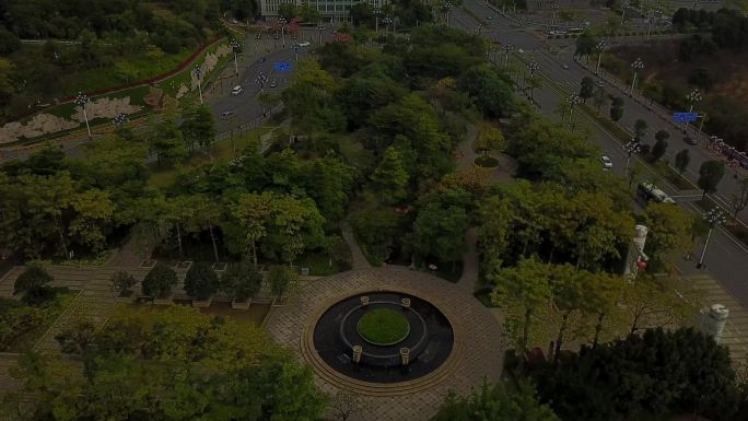 4K航拍广州黄埔市民公园+创业公园1