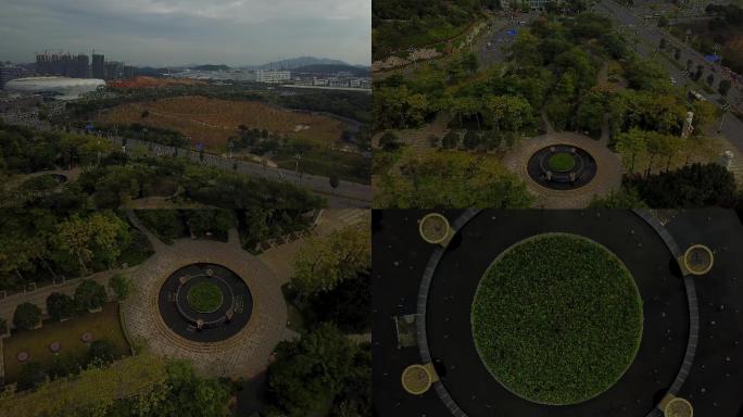 4K航拍广州黄埔市民公园+创业公园1