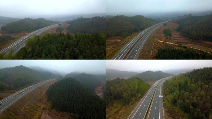 【4K】山间高速公路航拍