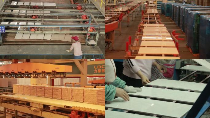 陶瓷生产线地板砖生产车间产品质量检测