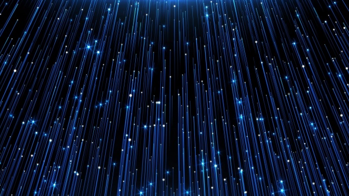 4K蓝色粒子梦想星空舞台背景视频（循环）