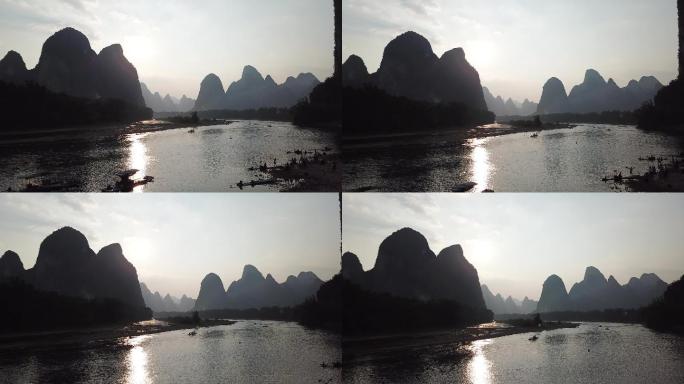 唯美大气桂林山水风光背景