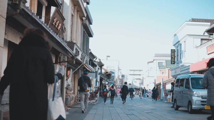 日本街头旅游实拍人文街景