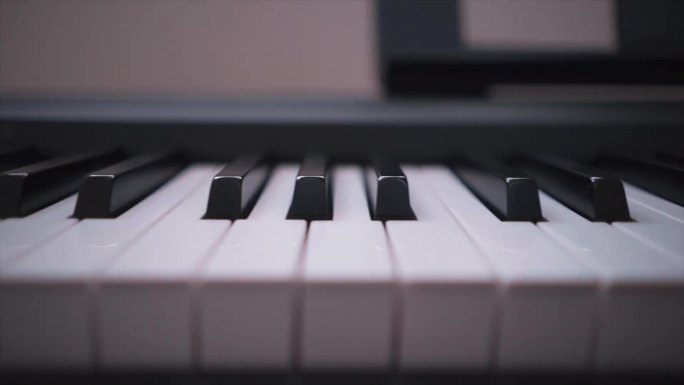 雅马哈钢琴按键键盘实拍
