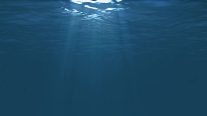 4K海底世界波浪光线无缝循环背景